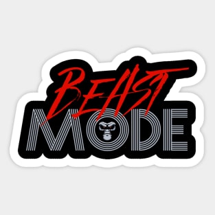 Beast Mode Aesthetics Sticker